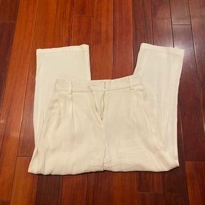 Aritzia Babaton White Viscose Pants